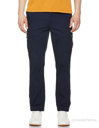 Amazon Essentials Men's Stretchiga cargobyxor med rak passform (finns i Big & Tall), Marinblå, 35W / 34L 191770918265