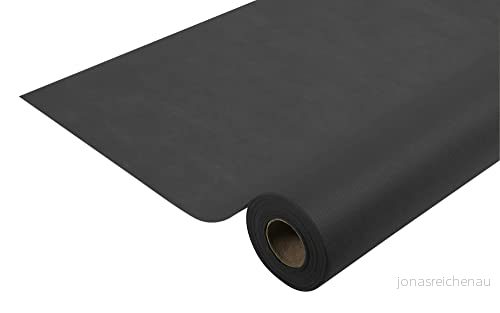 Pronappe Bordsduk R782021I engångsduk av spunbond fleece längd 20 m bredd 1,20 (per rulle) färg svart slitstarkt, vattenavvisande och avtorkbart material 3281517820214