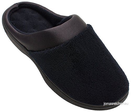 Isotoner Mikrofrotté Hoodback med Satinkant - STEN Large 22653632537