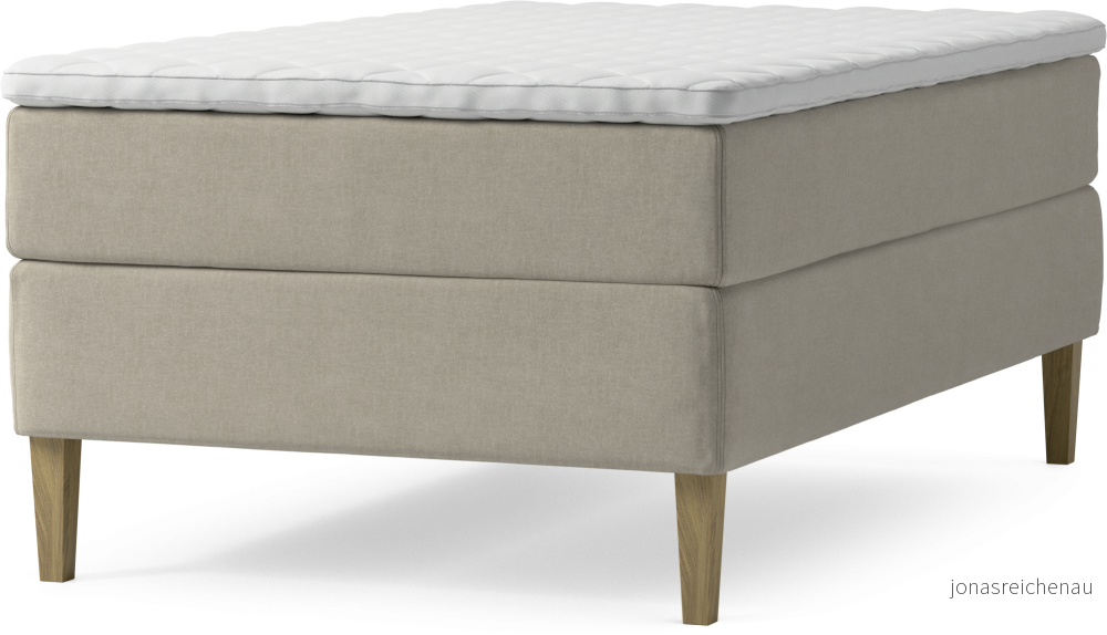 Delux Dream Kontinentalsäng, enkelsäng 120 cm med bäddmadrass och sängben 7AZBZ