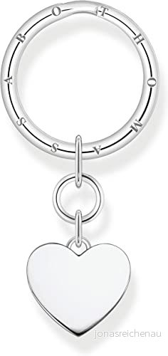Thomas Sabo Schlüsselring mit Anhänger in Form eines Herzes Sterling Silber, KR14 637 21 4051245509038