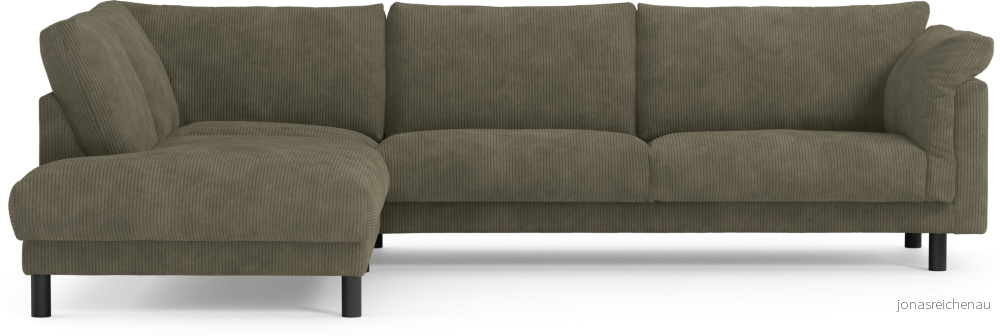 Cherrie 3-sits soffa med divan vänster, fast klädsel ASCTI