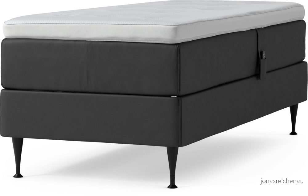 Delux Dream Ställbar säng, enkelsäng med bäddmadrass och sängben qCx8D