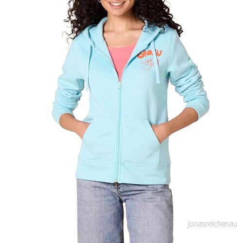 Amazon Essentials Disney fleece huvtröja med hel dragkedja, Star Wars Grogu, X-Small 196433539252