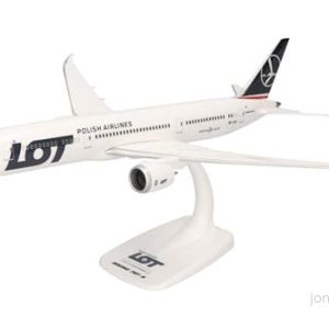 herpa Snap Fit modellflygplan Lot Polish Airlines Boeing 787 9 Dreamliner, miniatyr i skala 1:200, samlarobjekt, modell med stativ, plast 4013150614108 herpa Snap Fit modellflygplan Lot Polish Airlines Boeing 787 9 Dreamliner, miniatyr i skala 1:200, samlarobjekt, modell med stativ, plast 4013150614108