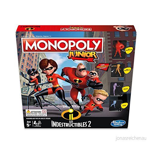 Monopoly Juniorspel oförstörbara brädspel E1781 5010993468379