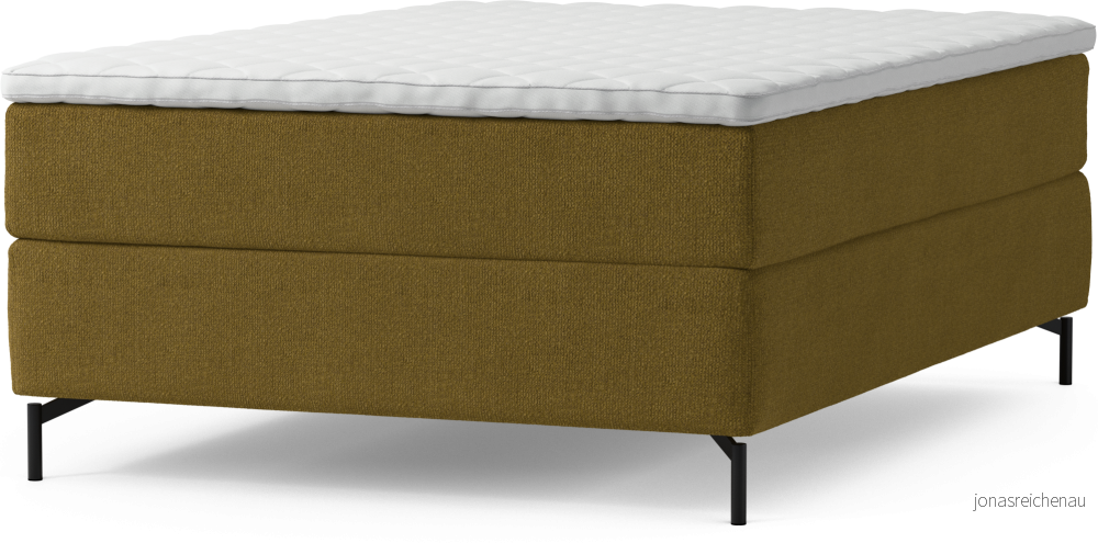 Delux Dream Kontinentalsäng, enkelsäng 140 cm med bäddmadrass och sängben fjE9i