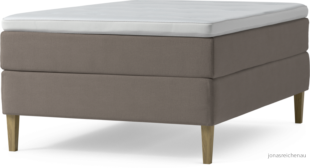 Delux Dream Kontinentalsäng, enkelsäng 140 cm med bäddmadrass och sängben o3pLt