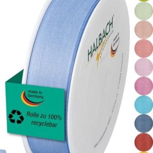 Halbach sidenband Presentband Bredd 25 mm längd m Band tillverkat i Tyskland olika färger och bredder, perfekt för förpackning dekoration, färg: himmelsblå 4015275633149 Halbach sidenband Presentband Bredd 25 mm längd m Band tillverkat i Tyskland olika färger och bredder, perfekt för förpackning dekoration, färg: himmelsblå 4015275633149