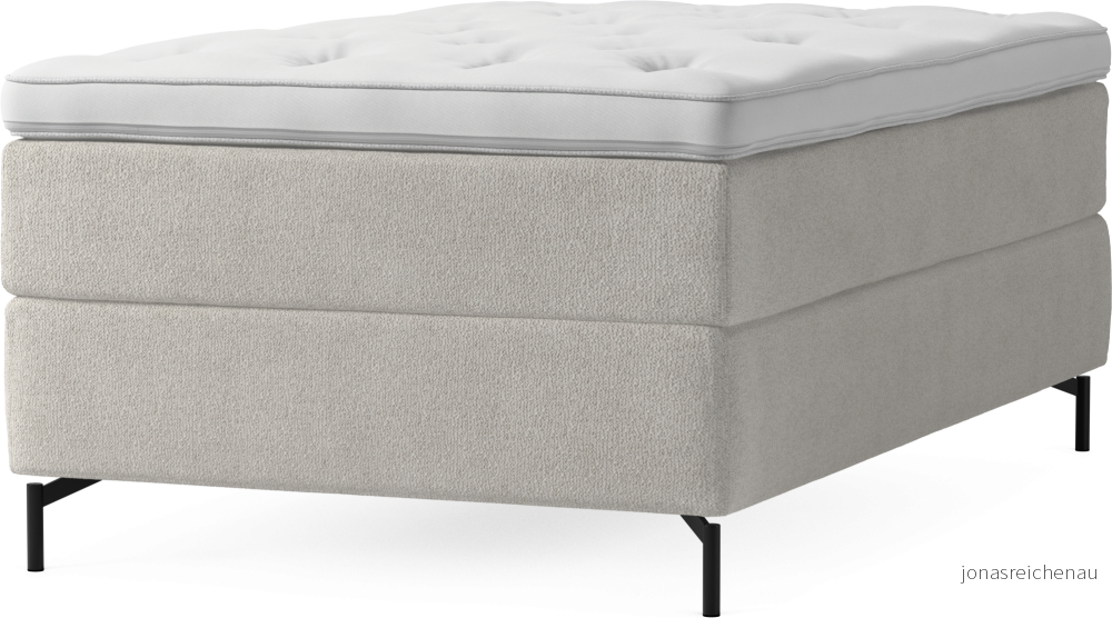 Delux Dream Kontinentalsäng, enkelsäng 120 cm med bäddmadrass och sängben cECz1