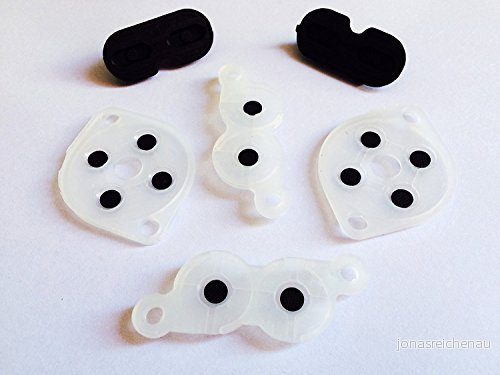 2 x silikonledande gummidynor för Nintendo NES konsolknappar reparationsdel 6929101757764