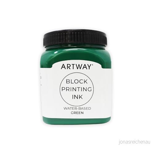 Artway Premium block Printing Ink 250 ml grön perfekt för relief, och lino tryckning 5060669634331