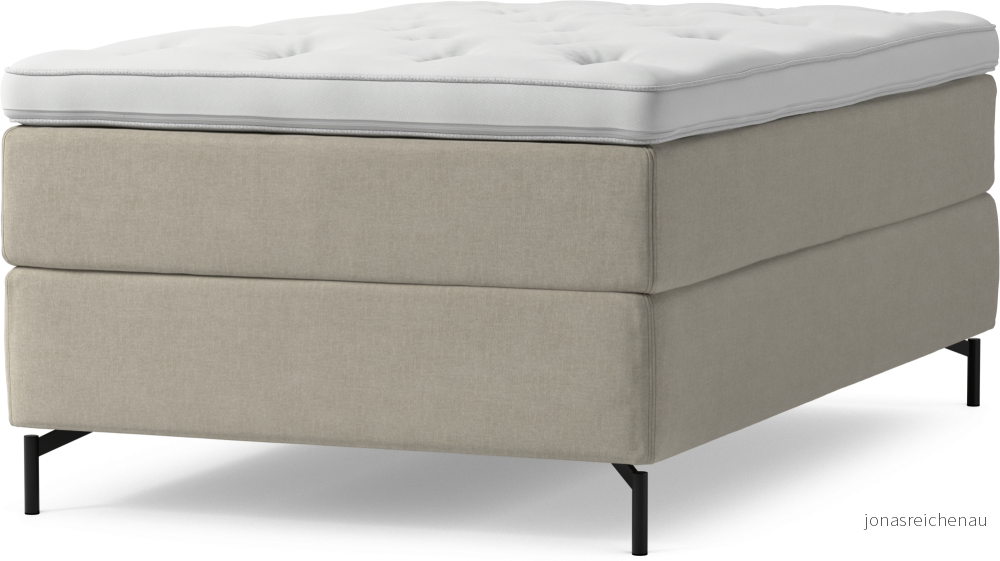 Delux Dream Kontinentalsäng, enkelsäng 120 cm med bäddmadrass och sängben FbA4b