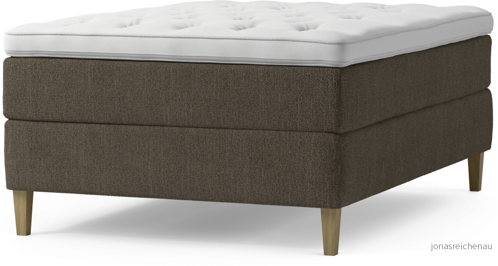 Delux Dream Kontinentalsäng, enkelsäng 140 cm med bäddmadrass och sängben YNcek