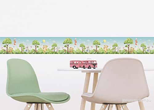 AG Design Cute Bears självhäftande väggband för barnrum 9,7 x 500 cm AWBD 8128 006 8595577981286