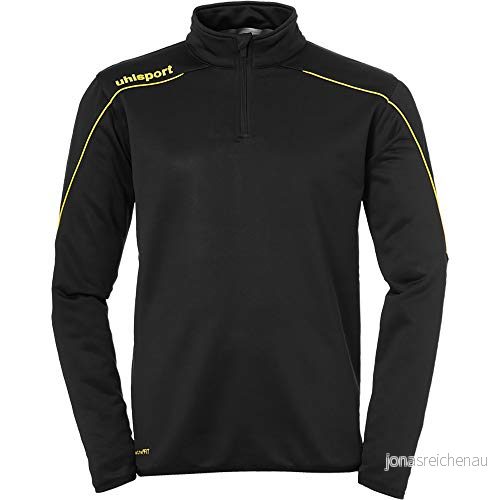 uhlsport Unisex barn Stream 22 1/4 dragkedja topp ytterkläder svart/limangubisk 128 4051309788102