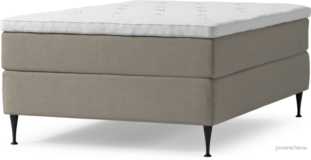 Delux Dream Kontinentalsäng, enkelsäng 140 cm med bäddmadrass och sängben CcsFI