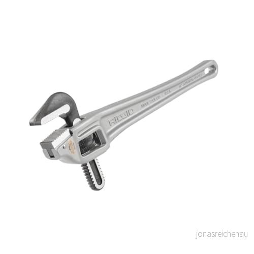 RIDGID 31125 modell 18 hörnrörstång av aluminium, 45 cm sanitär skruvnyckel 95691311252
