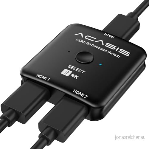 ACASIS 4K @60hz HDMI Splitter 1 Ingång 2 Utgångar Stöd för 3D HDR Kompatibel Med Xbox PS5/4/3 Blu Ray Spelare Fire Stick Roku HDTV 729162458787