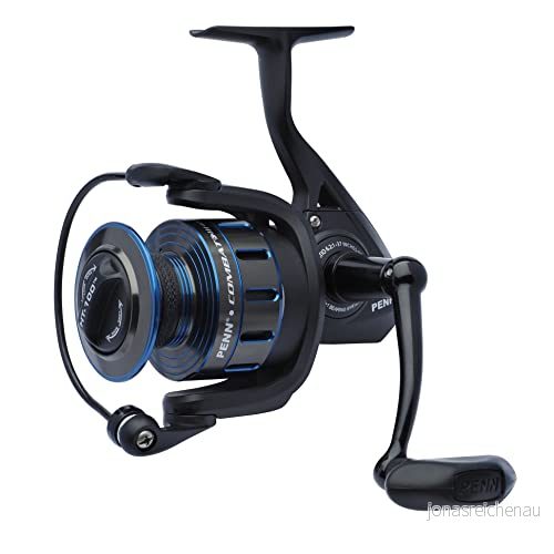 PENN Combat III, fiskerulle, spinnrullar, havsfiske, mångsidig havsfiskerulle för båt, kajak, strand, spinning, jigging, surfing och allroundanvändning, unisex, svart/blå, 3000 31324287389