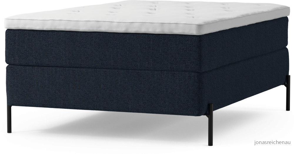 Delux Dream Kontinentalsäng, enkelsäng 140 cm med bäddmadrass och sängben mnkOW