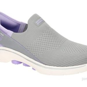Skechers dam GO Walk 7 MIA, Grå textil lavendel trim, 35.5 EU 197627363998 Skechers dam GO Walk 7 MIA, Grå textil lavendel trim, 35.5 EU 197627363998