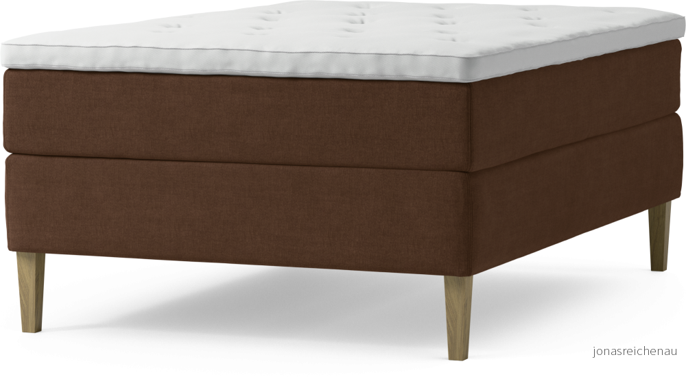 Delux Dream Kontinentalsäng, enkelsäng 140 cm med bäddmadrass och sängben MnK5F
