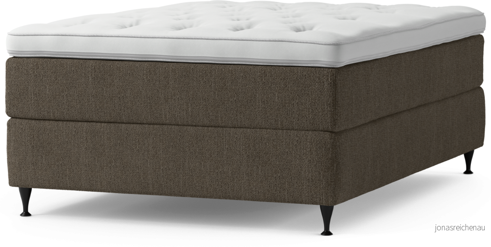 Delux Dream Kontinentalsäng, enkelsäng 140 cm med bäddmadrass och sängben sqmED