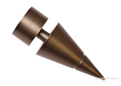 GARDINIA ändknopp, Metall, Brons, 0.1, 2 4003018252818