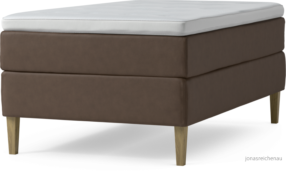 Delux Dream Kontinentalsäng, enkelsäng 120 cm med bäddmadrass och sängben Rebq5