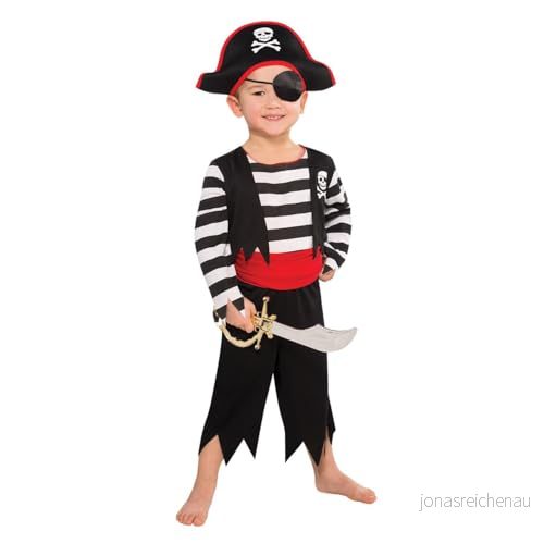 set hög (PKT) (997025) barn pojkar täckhand piratkostym (68 år) 192937058251