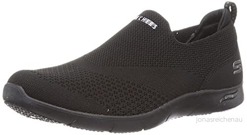 Skechers Dam Arch Fit Refine Don't Go sneakers, Svart heathered Knit, 37.5 EU 194880900151