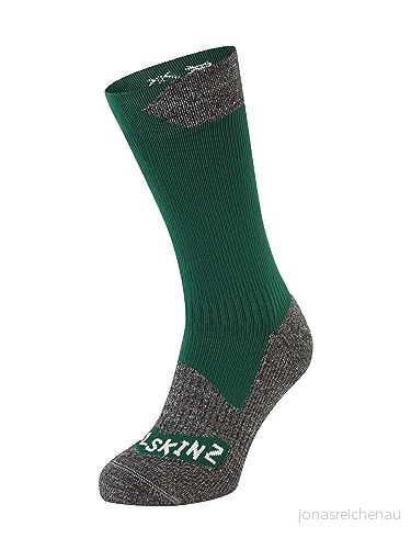 Sealskinz Raynham Vattentät Hög Strumpa För Alla Väder, Blågrön/Gråmelange, Xl 5055754447477