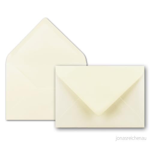 75 x brevkuvert i vanilj 80 g/m² kuvert DIN B6 format 12,5 17,5 cm våtlimning utan fönster 4251095879354