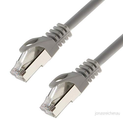 Nätverkskabel S/FTP PIMF Cat.7 10 meter grå patchkabel Gigabit Ethernet LAN DSL CAT7 kabel 4053171977042