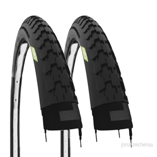 2 överdrag 26 x 1 1/2 (40584) svart 26" cykel gummi vinstock stadscykel 5061053953052