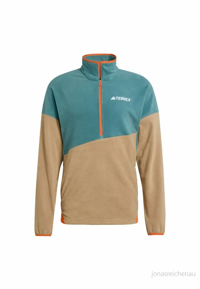 adidas Terrex MT CW FL ANRK Fleecetröja Preloved teal cardboard semi impact orange, Storlek: Medium, orange 4068808007641
