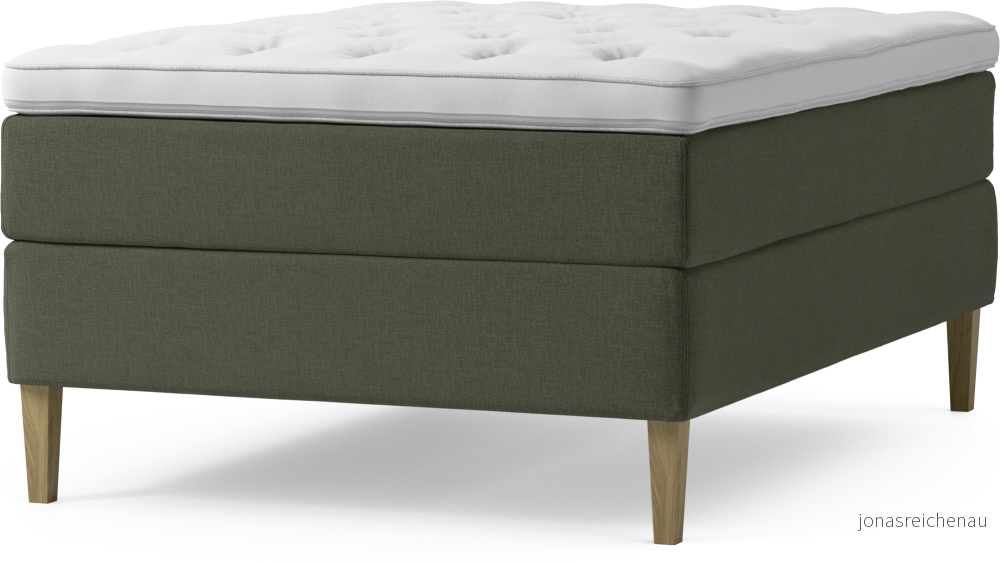 Delux Dream Kontinentalsäng, enkelsäng 140 cm med bäddmadrass och sängben wAJ8y