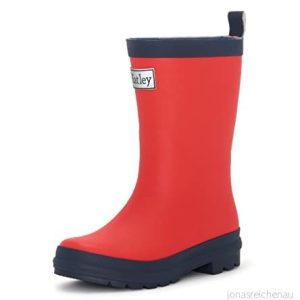 Hatley unisex barn klassiska Wellington regnstövlar regnstövlar, Röd marinblå, 3 UK Child 671374622374 Hatley unisex barn klassiska Wellington regnstövlar regnstövlar, Röd marinblå, 3 UK Child 671374622374