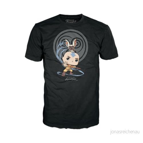 Funko Pop! & Tee: Avatar Element Bending Avatar: the Last Airbender T shirt Kläder med samlarobjekt vinylfigur Presentidé Leksaker och kortärmad topp för vuxna, unisex män kvinnor 889698716567