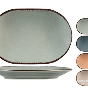 H&H 9000520 oval pärltallrik, porslin, flerfärgad, 28 cm, porslin 8003512765568 H&H 9000520 oval pärltallrik, porslin, flerfärgad, 28 cm, porslin 8003512765568