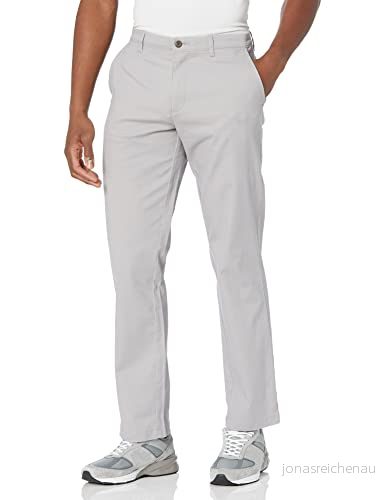 Amazon Essentials herr Classic Fit casual stretch chinos byxa, ljusgrå, 38 B x 32 L 191770592755