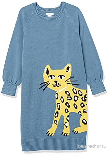 Amazon Essentials småbarn flickor raglan tröja klänning, blå katt, 2T 195111589770