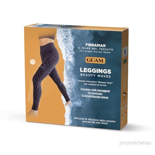 Guam, Fibramar Leggings Beauty Waves Dam, Svart, L 8025021222899