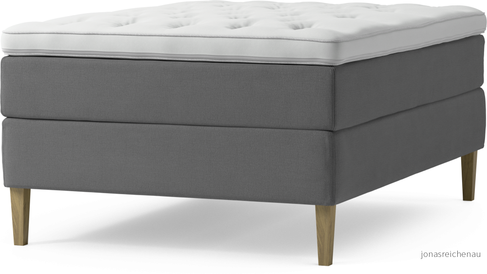 Delux Dream Kontinentalsäng, enkelsäng 140 cm med bäddmadrass och sängben tL4JL