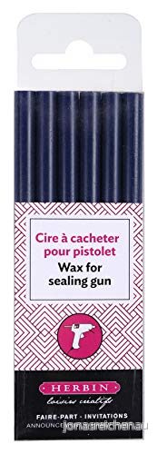 J.Herbin 35812T tätning vaxlåda med 6 handtag hobby för pistol, mjuk, turkos 15.40 x 4.50 1 Mörkblått 3188550358196