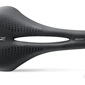 Sportourer by Selle Italia SZ Flow, Miękkie Siodełko Rowerowe z Wąskim Siedziskiem, Wodoodporne i Odpowiednie do Wszystkich Typów Rowerów Czarne 8030282521681 Sportourer by Selle Italia SZ Flow, Miękkie Siodełko Rowerowe z Wąskim Siedziskiem, Wodoodporne i Odpowiednie do Wszystkich Typów Rowerów Czarne 8030282521681