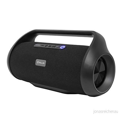 TELLUR Obia Bärbar Stereo Bluetooth fodral, 50W, True Wireless Stereo, IPX5 Stänkskyddad, högtalare, Handsfree funktion, USB, AUX 3,5 mm uttag, Svart 5949120002653