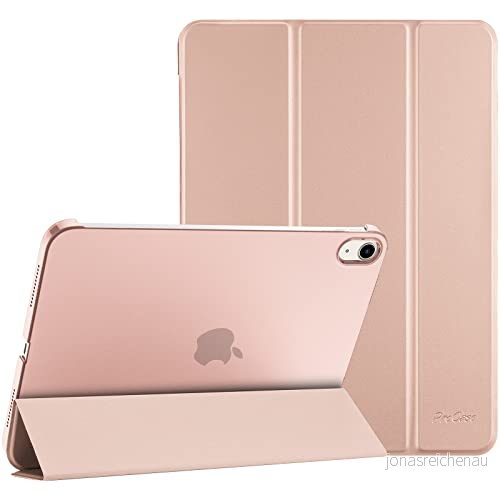 ProCase fodral för 2022 10,9 tum iPad 10:e generationen 10 modell A2696 A2757, lätt tunt hårt skyddsfodral smart folio kompatibel med generation roséguld 840326800454