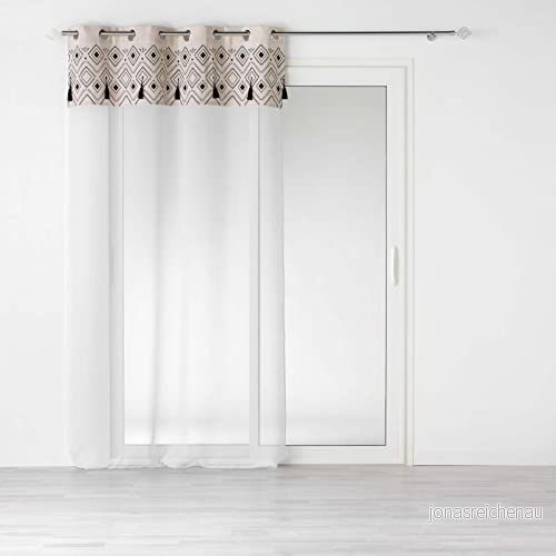 mjukhet i interiören, öljetter 140 x 240 cm sandblästrad slöja tryckt topp och tofs, Nalika 3574386270809